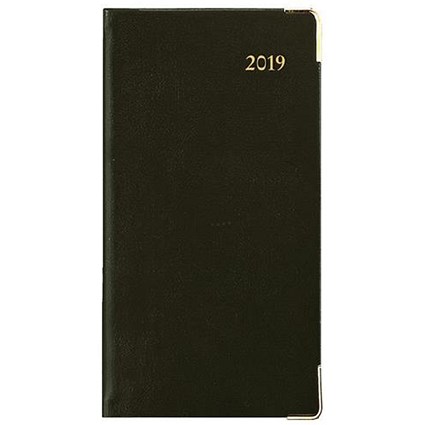 Collins 2019 Classic View Portrait Diary / Week to View / Slim / Black