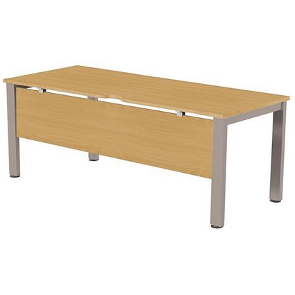Sonix 1800mm Rectangular Desk / Silver Legs / Oak