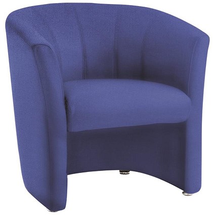 Trexus Reception Single Seat Fabric Tub Chair - Blue