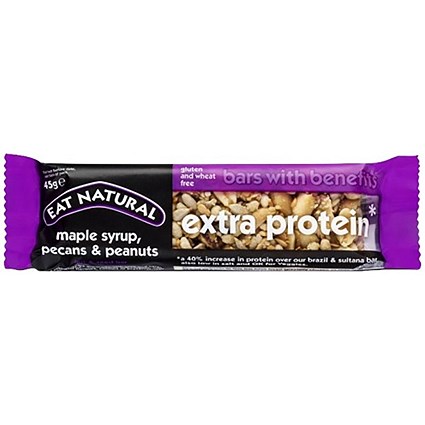 Eat Natural Maple Syrup, Pecans and Peanuts bar, 45g, Pack of 12