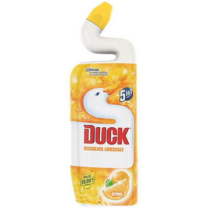 Toilet Duck Cleaner and Freshener, Citrus Fragrance, 750ml