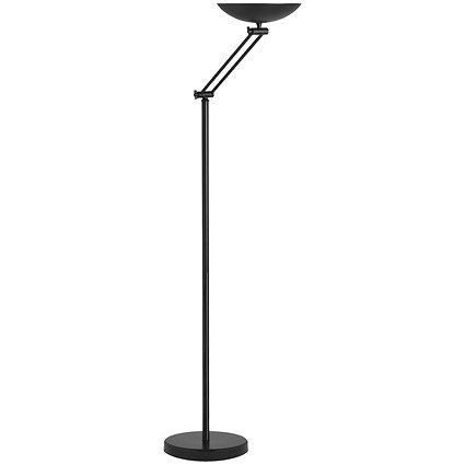 Unilux Dely Articulated LED Floor Lamp, 30W, Black