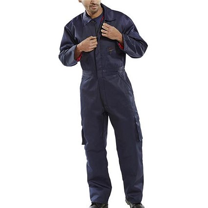 Click Workwear Quilted Boilersuit, Size 48, Navy Blue