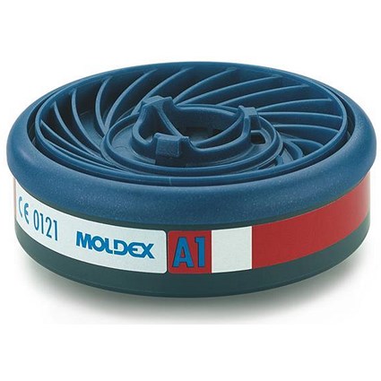 Moldex A1 7000/9000 Particulate Filter, EasyLock System, Blue, Pack of 5