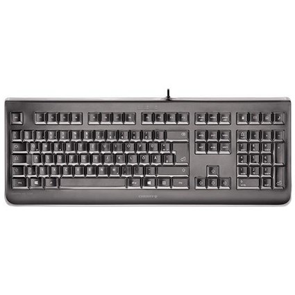 Cherry KC 1068 Sealed Keyboard, Spill-Resistant Design, Black