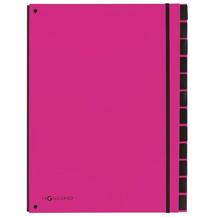 Pagna Master Organiser, 7-Part, A4, Pink, Pack of 10