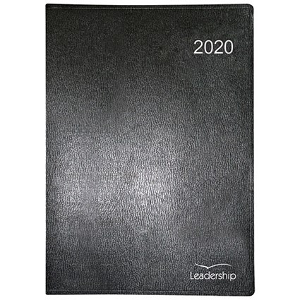 Collins 2020 Leadership Appointment Diary, Week to View, Wirobound, A4, Black