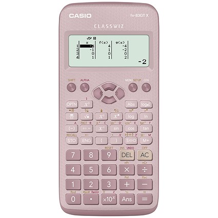 Casio FX-83GTX Scientific Calculator Exam Ready Pink Ref FX-83GTX-DP
