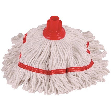 Robert Scott & Sons Hygiemix T1 Socket Colour-coded Mop, Cotton & Synthetic, 250g, Red
