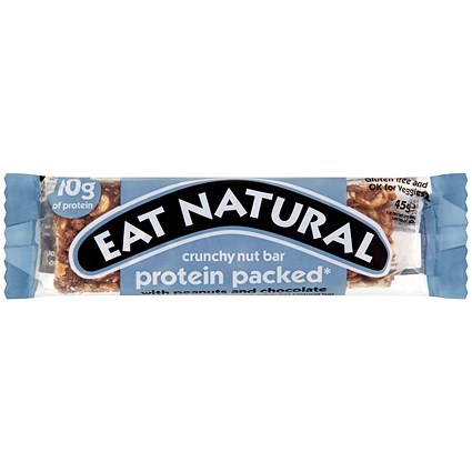 Eat Natural Crunchy Nut Peanuts and Chocolate bar, 45g, Pack of 12
