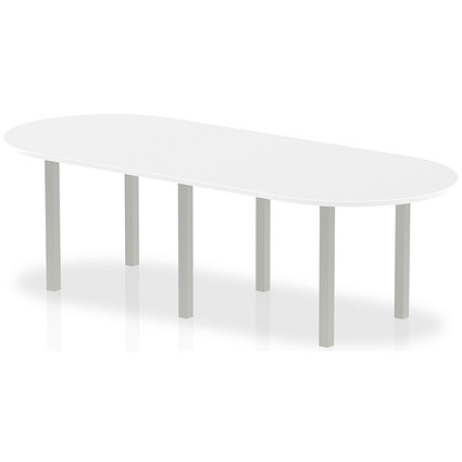 Trexus Boardroom Table, 2400mm Wide, White