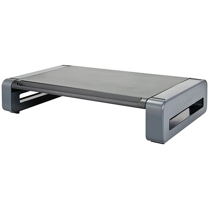 Deluxe Monitor Stand, Capacity Up to 24 inch, Grey