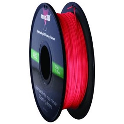 Inno3D ABS Filament for 3D Printer 1.75x200mm 0.5kg Red Ref 3DPFA175RD05
