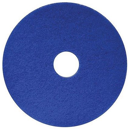 Maxima 17in Floor Polish Pads, Blue, Pack of 5