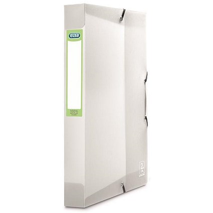 Elba 2nd Life Recycled Box File / 40mm Spine / A4 / Clear