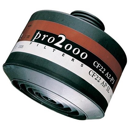 Scott Pro 2000 CF22 A2P3 Filter, 40mm Thread, Grey