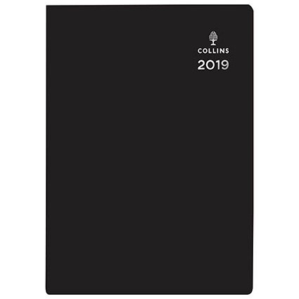 Collins 2019 Leadership Appointments Diary / Week to View / A4 / Black