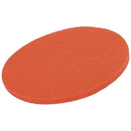 Maxima 20in Floor Polish Pads, Red, Pack of 5