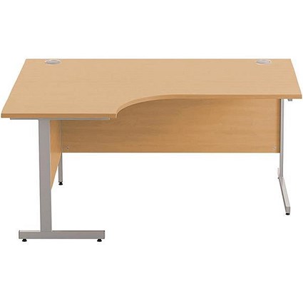 Sonix 1600mm Corner Desk / Left Hand / Beech