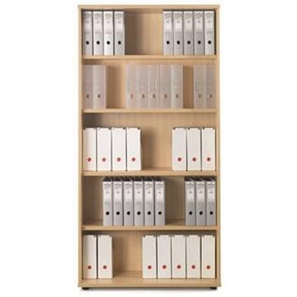 Sonix Tall Bookcase / 4 Shelves / 2000mm High / Maple