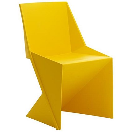 Trexus Freedom Polypropylene Visitor Stacking Chair - Yellow
