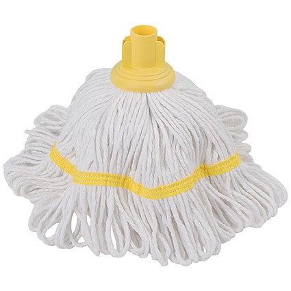 Robert Scott & Sons Hygiemix T1 Socket Colour-coded Mop, Cotton & Synthetic, 250g, Yellow