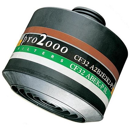 Scott Pro 2000 CF32 ABEK2P3 Filter, 40mm Thread, Grey