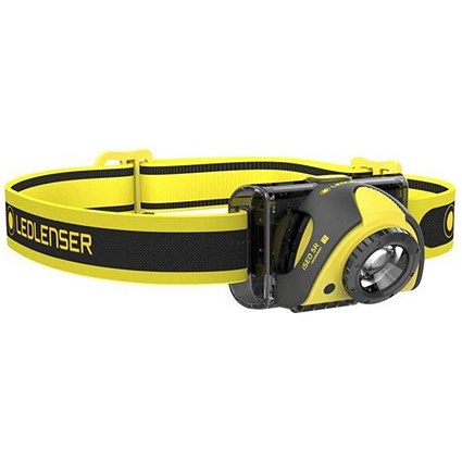 LED Lenser ISE05R Head Lamp, Rechargeable, 180 Lumens, Water-resistant, Yellow