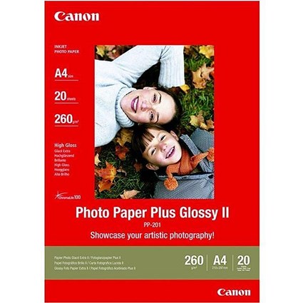Canon PP-201 A4 Glossy Photo Paper / 265gsm / Pack of 20