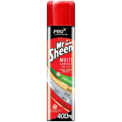 Mr Sheen Multi-Surface Polish Spray, Original, 400ml