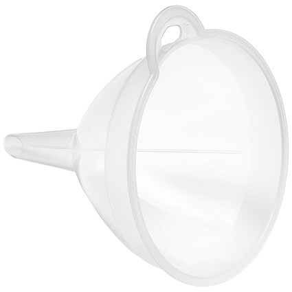 Easy Pour Large 125ml Funnel, Plastic, Clear