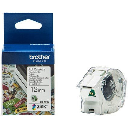 Brother Colour Label Printer 12mm Wide Roll Cassette