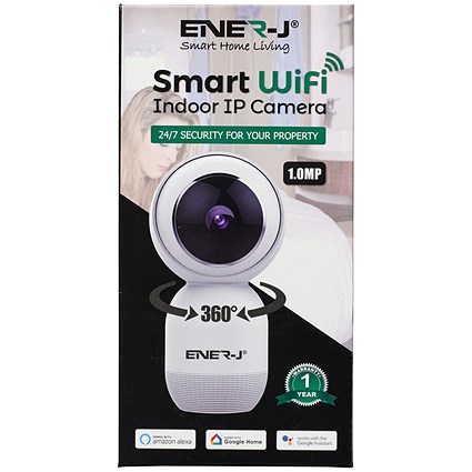 Ener-J WiFi Indoor IP HD Security Camera with Two Way Audio