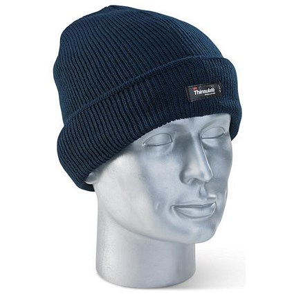 Click Workwear Thinsulate Hat, Navy Blue, Pack of 10