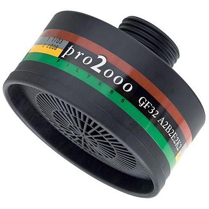 Scott Pro 2000 GF32 ABEK2 Filter, 40mm Thread, Black