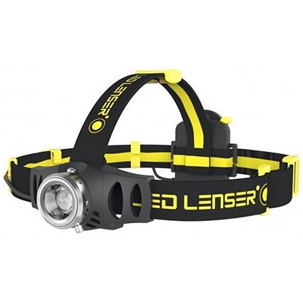 LED Lenser IH6 Head Lamp, 200 Lumens, 120m Beam, Splash Proof, Yellow