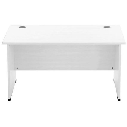 Sonix 1400mm Rectangular Desk / Panel Legs / White