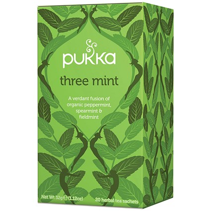 Pukka Three Mint Tea Bags - Pack of 20