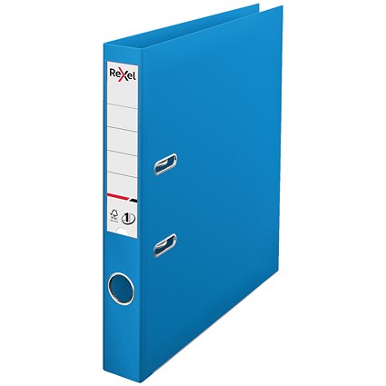 Rexel Choices A4 Lever Arch File, Plastic, 50mm Spine, Blue