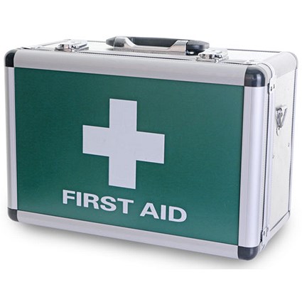 Click Medical First Aid Case, Large, Aluminium