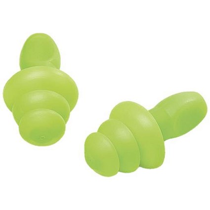 B-Brand Easy Fit Ear Plugs, Green, Pack of 200