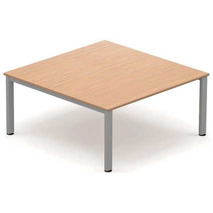 Sonix Meeting Table / Silver Legs / 1600mm / Beech