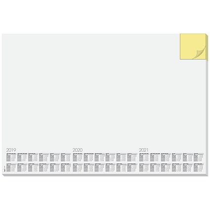 Sigel Desk Paper Pad Memo And Calendar, 595x410mm, White