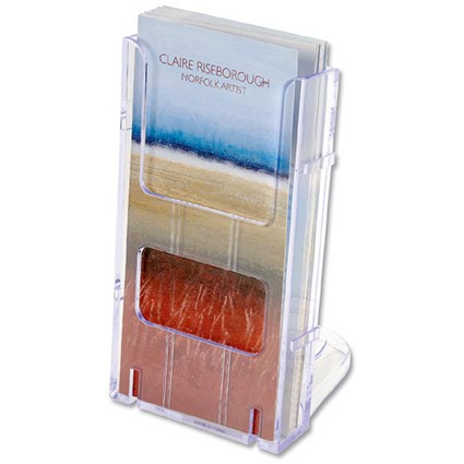 Literature Holder / Connectable / Modular / Wall-Mountable / 1/3 x A4 / Clear