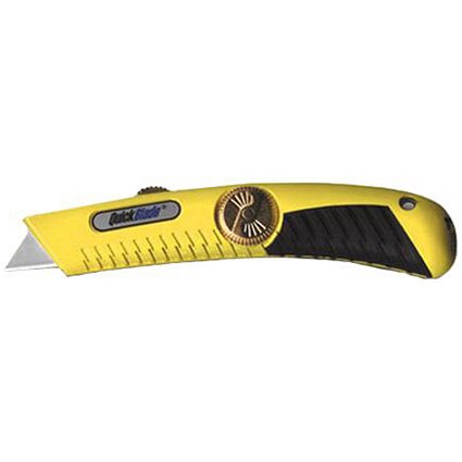 Pacific Handy Cutter Quickblade Retractable Knife, Heavy Duty, Yellow