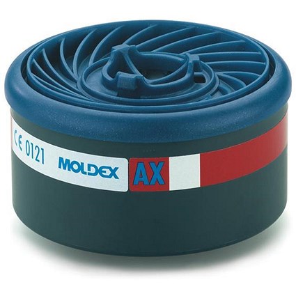 Moldex AX 7000/9000 Particulate Filter, EasyLock System, Blue, Pack of 4