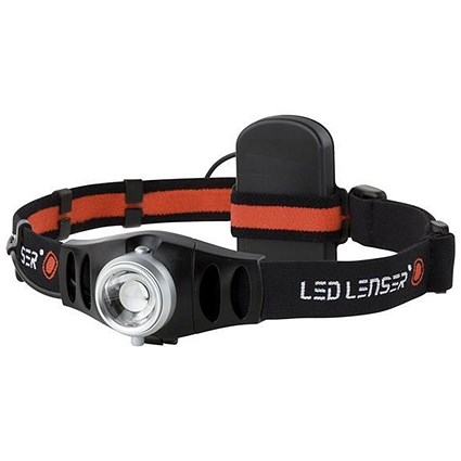 LED Lenser H5 Head Lamp, 25 Lumens, 20 Hours, Red