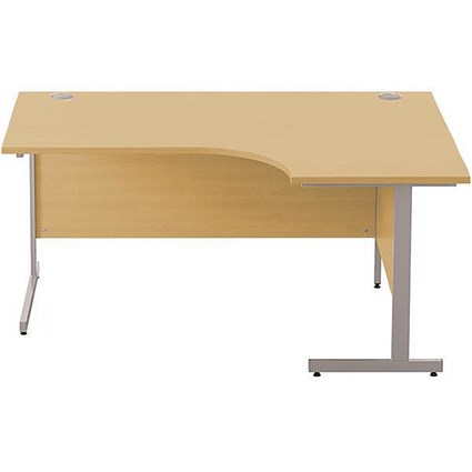 Sonix 1600mm Corner Desk / Right Hand / Oak