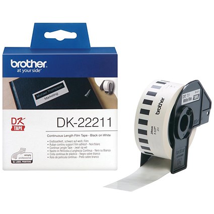 Brother Label Continuous Film 29mm x 15.24m White Ref DK22211