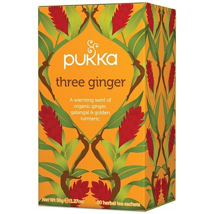 Pukka Three Ginger Tea Bags - Pack of 20